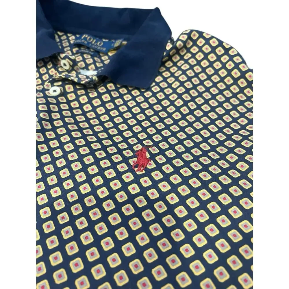 Polo Ralph Lauren Shirt Men Size Medium Multicolor Short Sleeve Classic Preppy